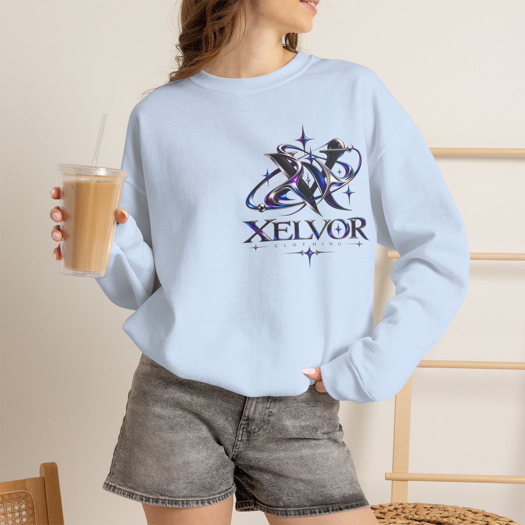 Sweat-shirt à col rond Xelvor - Pull graphique Cosmic Emblem