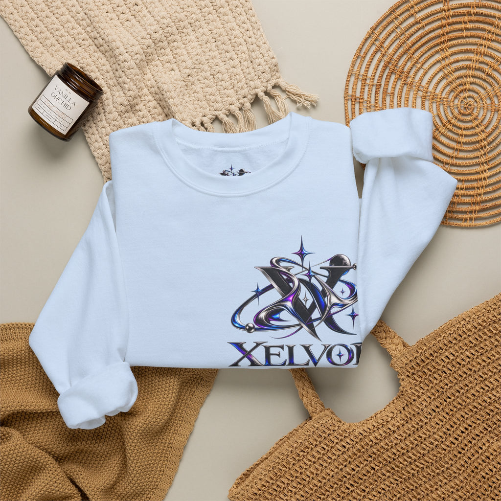 Sweat-shirt à col rond Xelvor - Pull graphique Cosmic Emblem