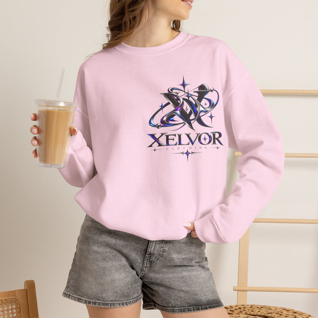 Sweat-shirt à col rond Xelvor - Pull graphique Cosmic Emblem