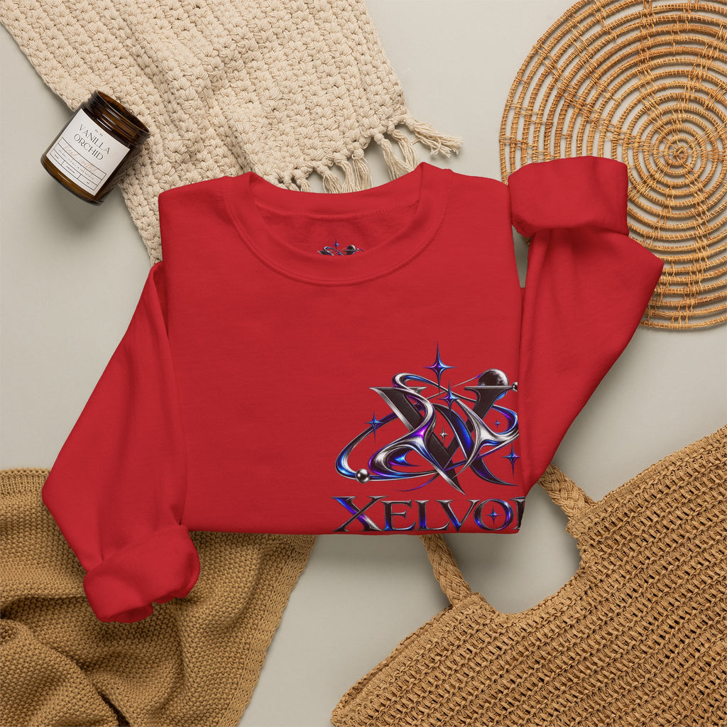 Sweat-shirt à col rond Xelvor - Pull graphique Cosmic Emblem