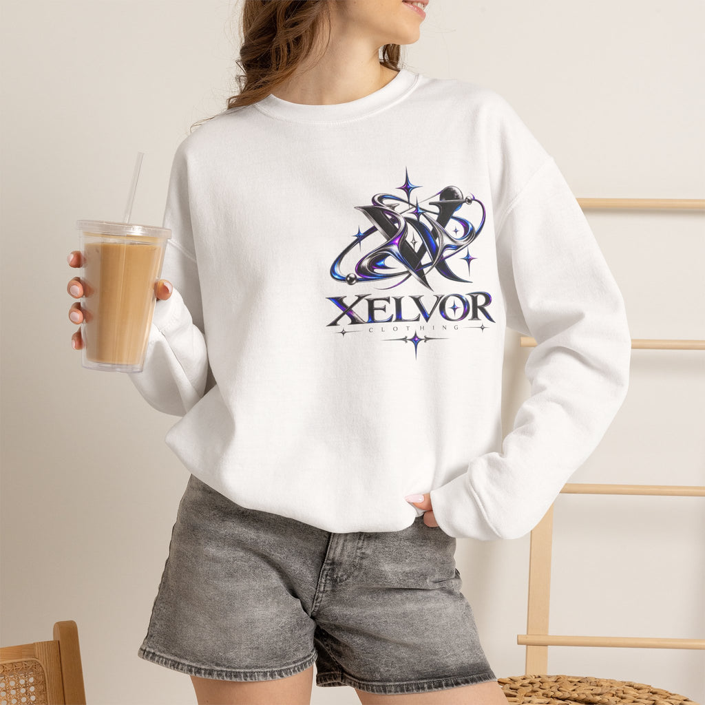 Sweat-shirt à col rond Xelvor - Pull graphique Cosmic Emblem