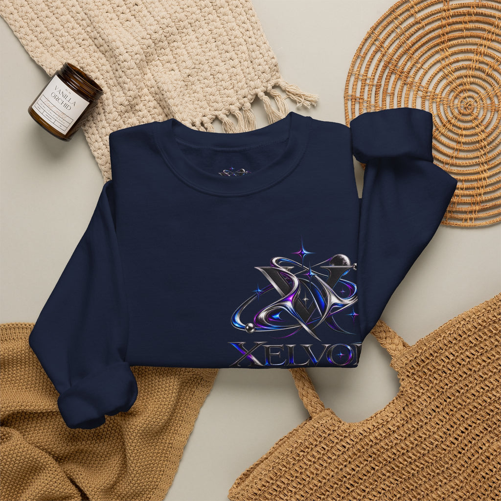 Sweat-shirt à col rond Xelvor - Pull graphique Cosmic Emblem