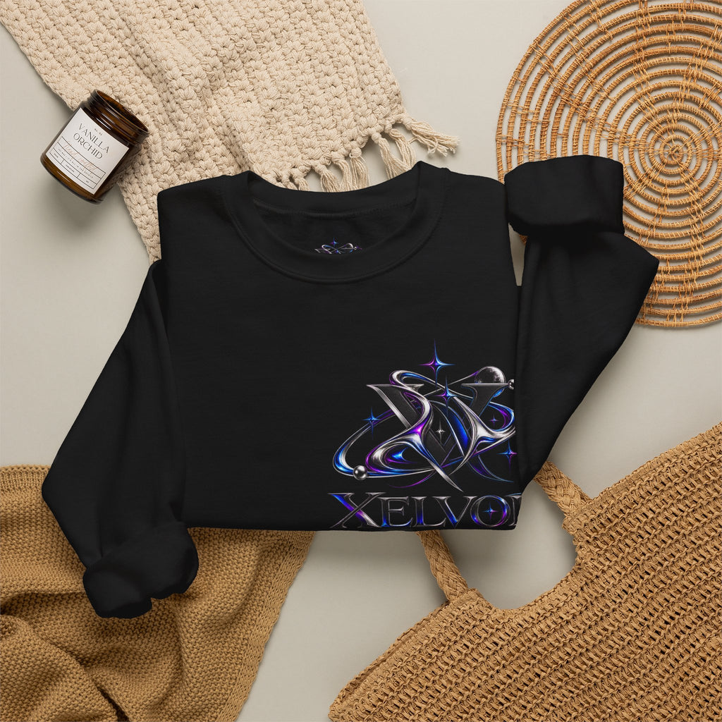 Sweat-shirt à col rond Xelvor - Pull graphique Cosmic Emblem