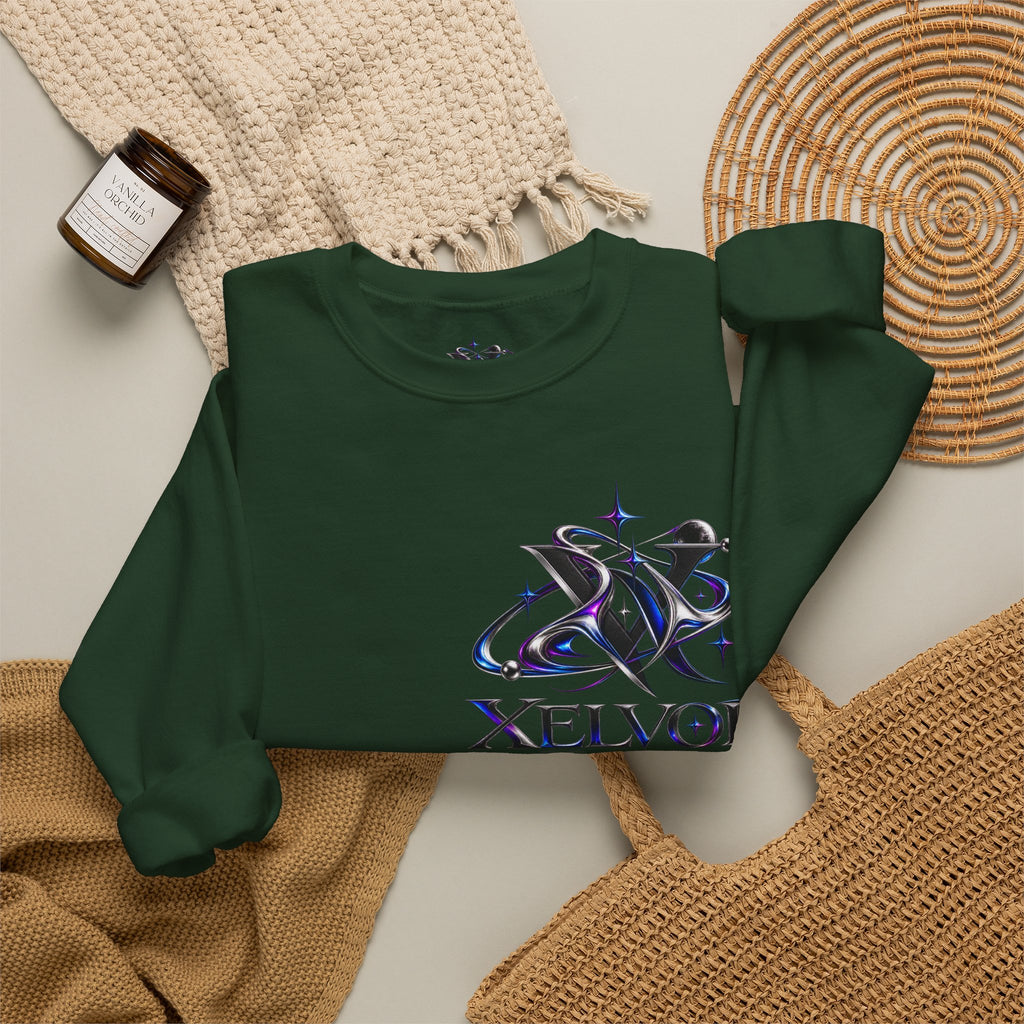Sweat-shirt à col rond Xelvor - Pull graphique Cosmic Emblem