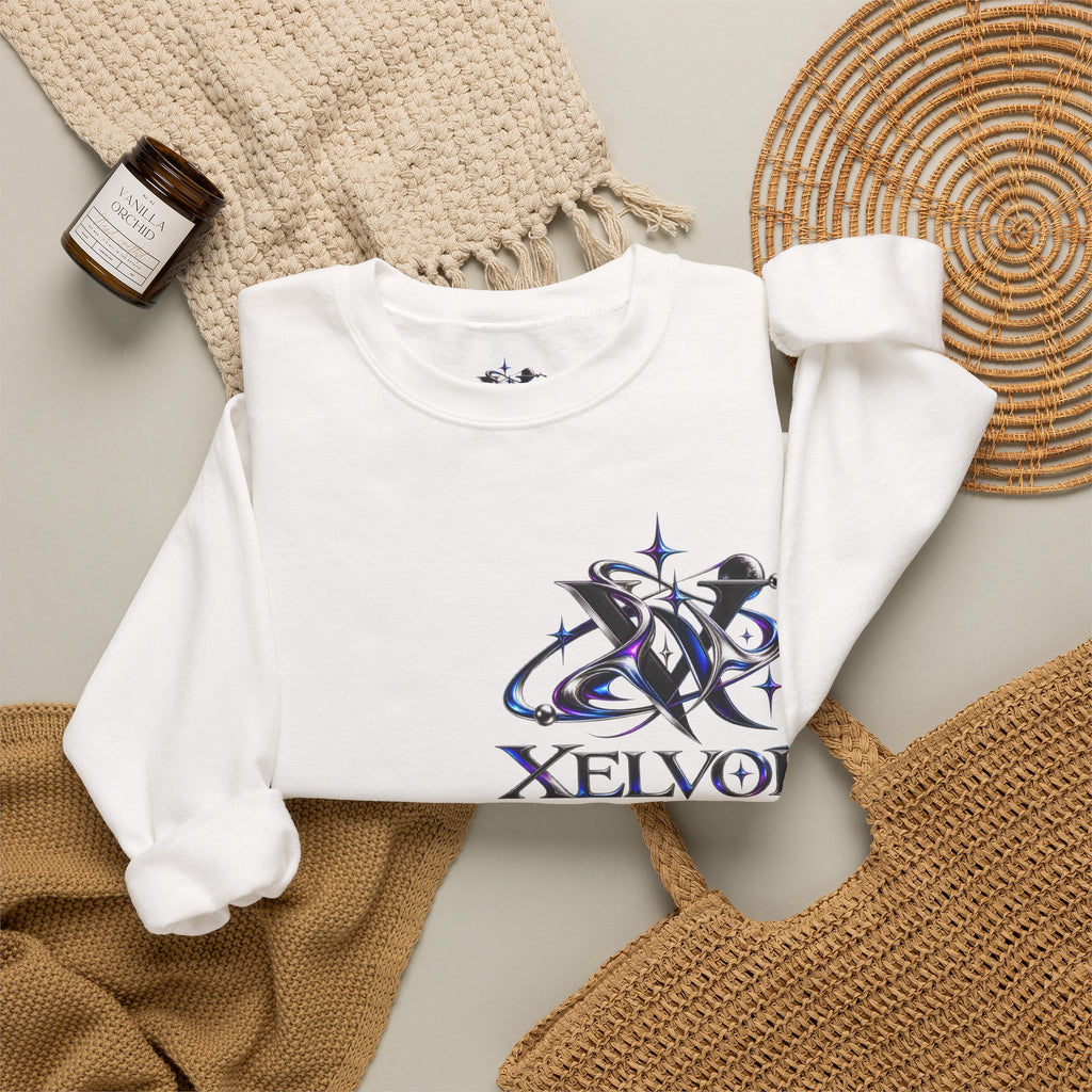 Sweat-shirt à col rond Xelvor - Pull graphique Cosmic Emblem