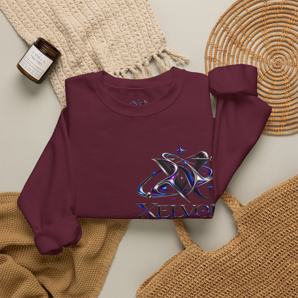 Sweat-shirt à col rond Xelvor - Pull graphique Cosmic Emblem