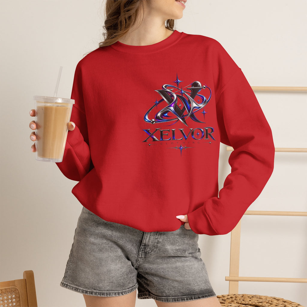 Sweat-shirt à col rond Xelvor - Pull graphique Cosmic Emblem