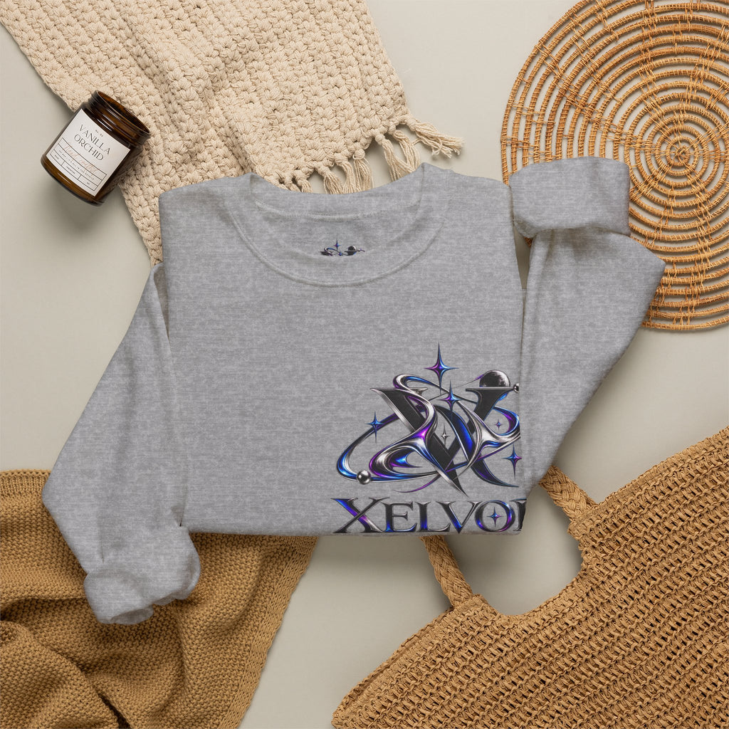 Sweat-shirt à col rond Xelvor - Pull graphique Cosmic Emblem