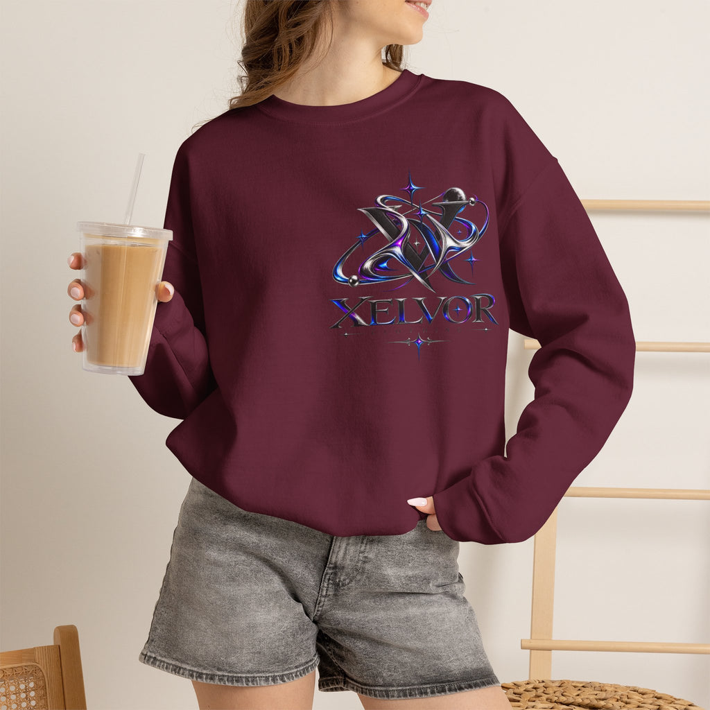 Sweat-shirt à col rond Xelvor - Pull graphique Cosmic Emblem